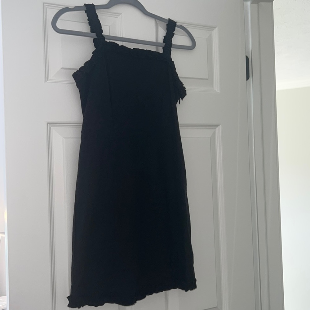 Black mini dress